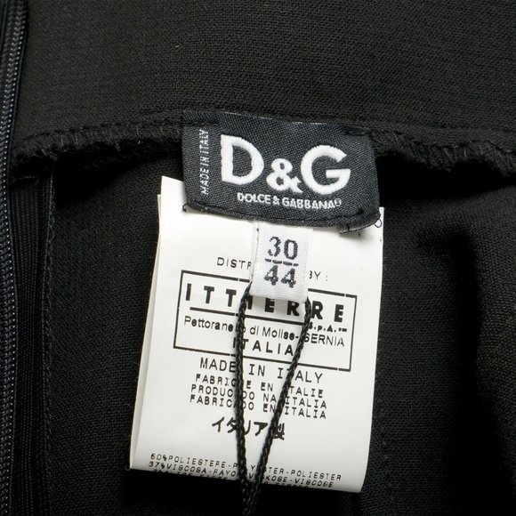 Dolce & Gabbana Women's Black Pencil Dress US L IT 44 - Picture 4 of 6